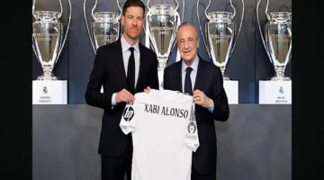 تفاعل جماهيري.. هتافات لشابي ألونسو في الدقيقة 14 بالبيرنابيو